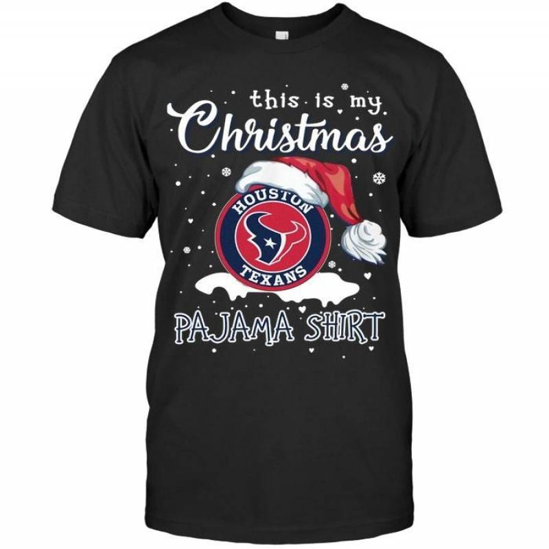 This Is My Christmas Houston Texans Pajama Shirt T Shirt