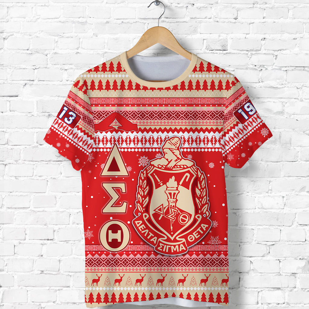 Delta Sigma Theta Christmas T Shirt African Pattern Lt13