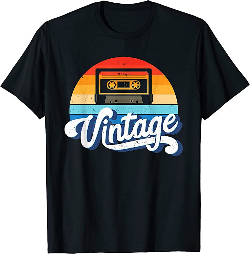 Cassette Mixtape Shirt 80s Music Retro Mixed Tape Vintage T-Shirt