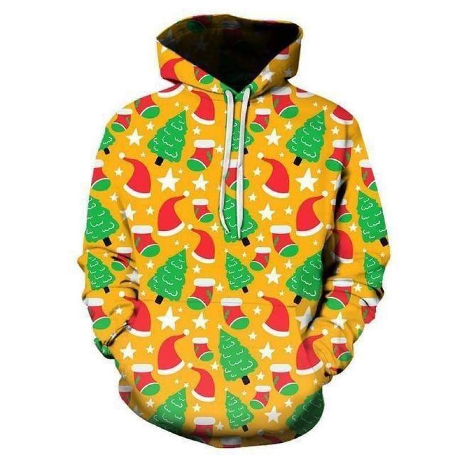 2020 X-Mas Accessories Multi Pattern 3D Christmas Pullover Hoodie Gift Ideas