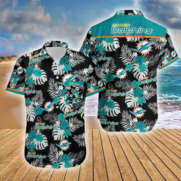 Hawaii Shirt Island Miami Dolphins Summer Button Up Shirt S2147