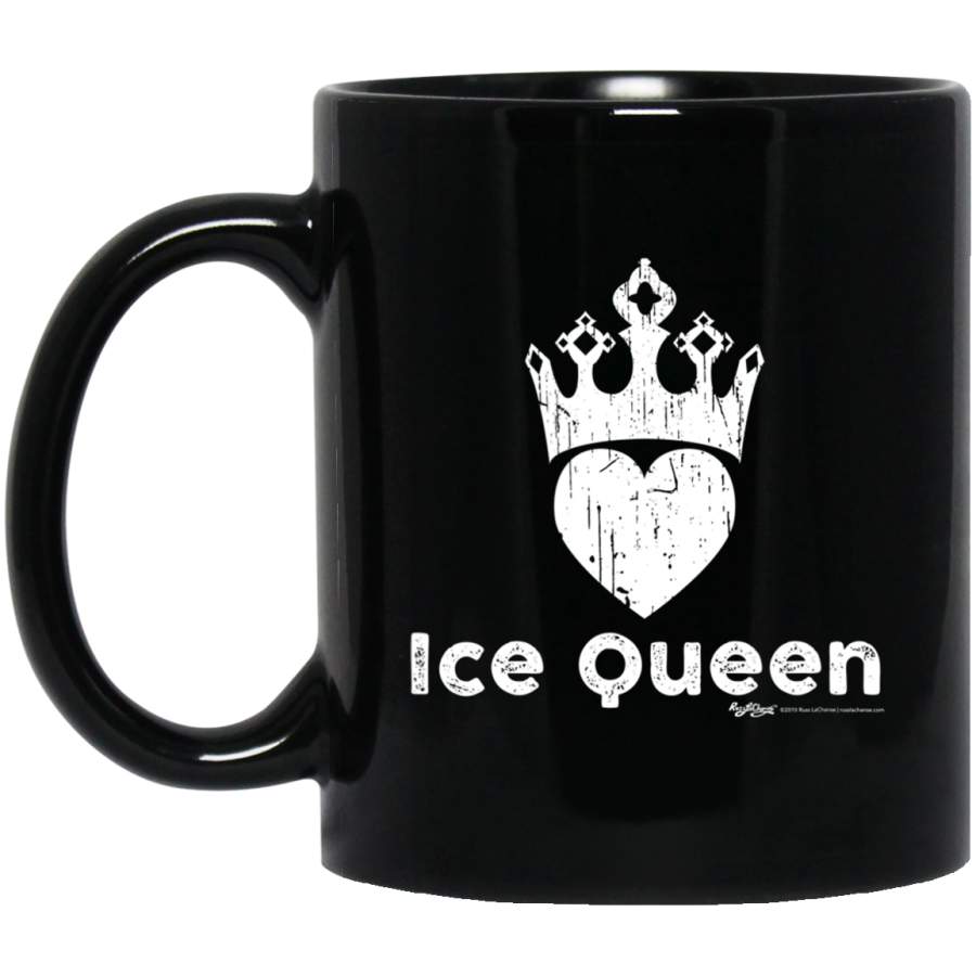 Vintage Ice Queen Anti Valentines Day Black Mug