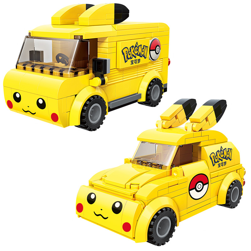 NEW 2021 Classic Anime Pokemon Center House Pikachu Mewtwo Charizard Venusaur Building Blocks Bricks Sets Model DIY Toy For Gift alx