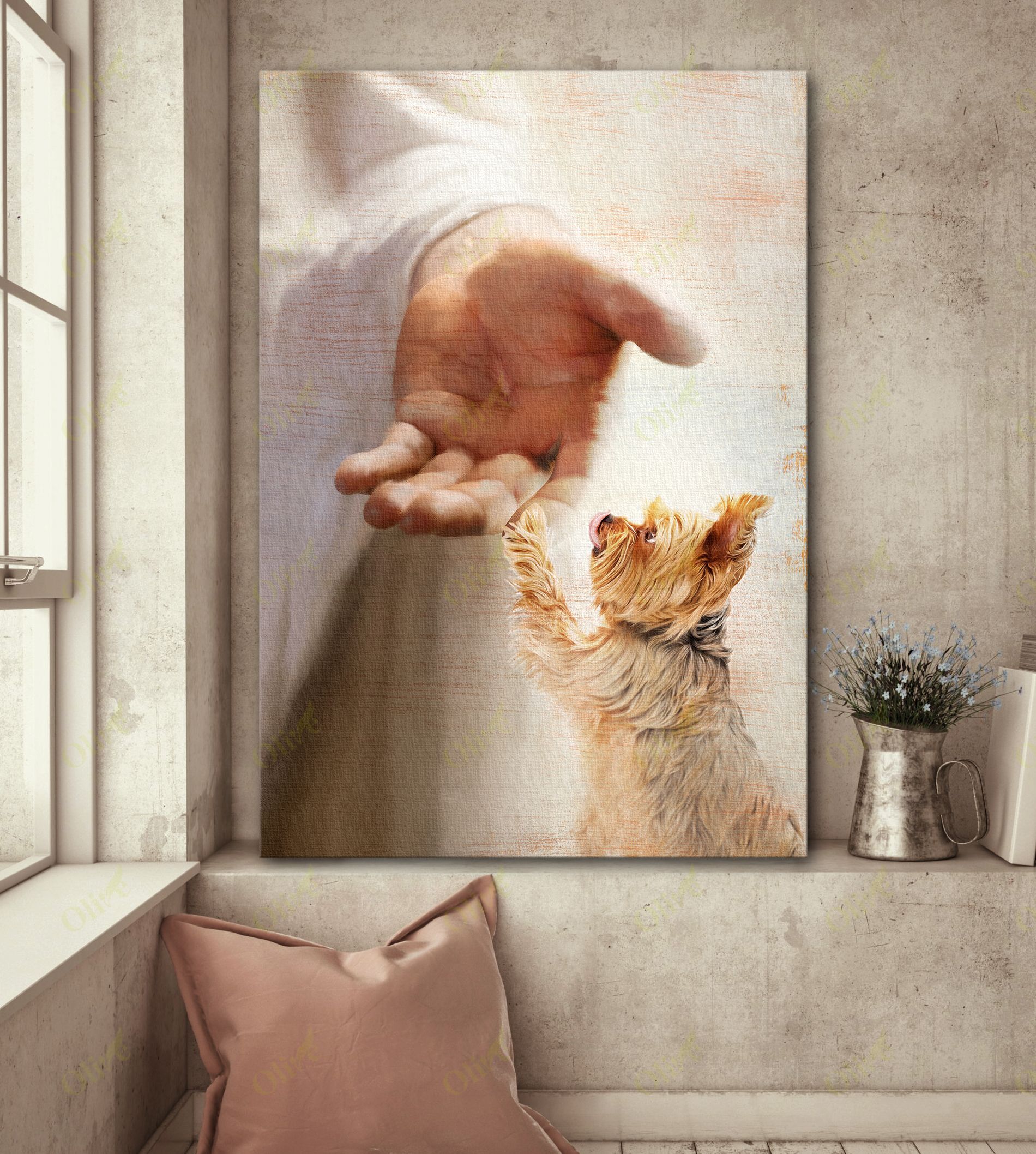 Yorkshire Terrier – Take My Hand Canvas And Poster | Wall Decor Visual Art