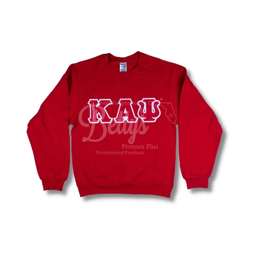 Kappa Alpha Psi Καψ Appliqué Embroidered Greek Letter Pullover Sweatshirt