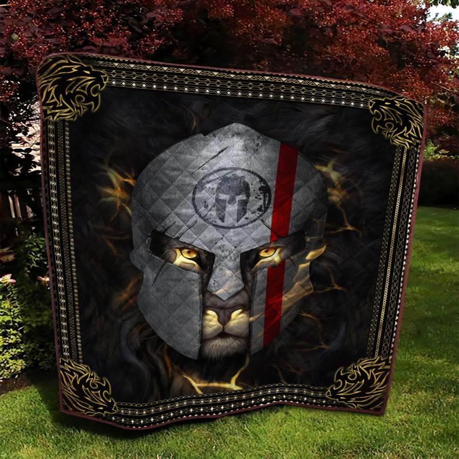 Sparta Lion Warrior 3D All Over Printed Quilt