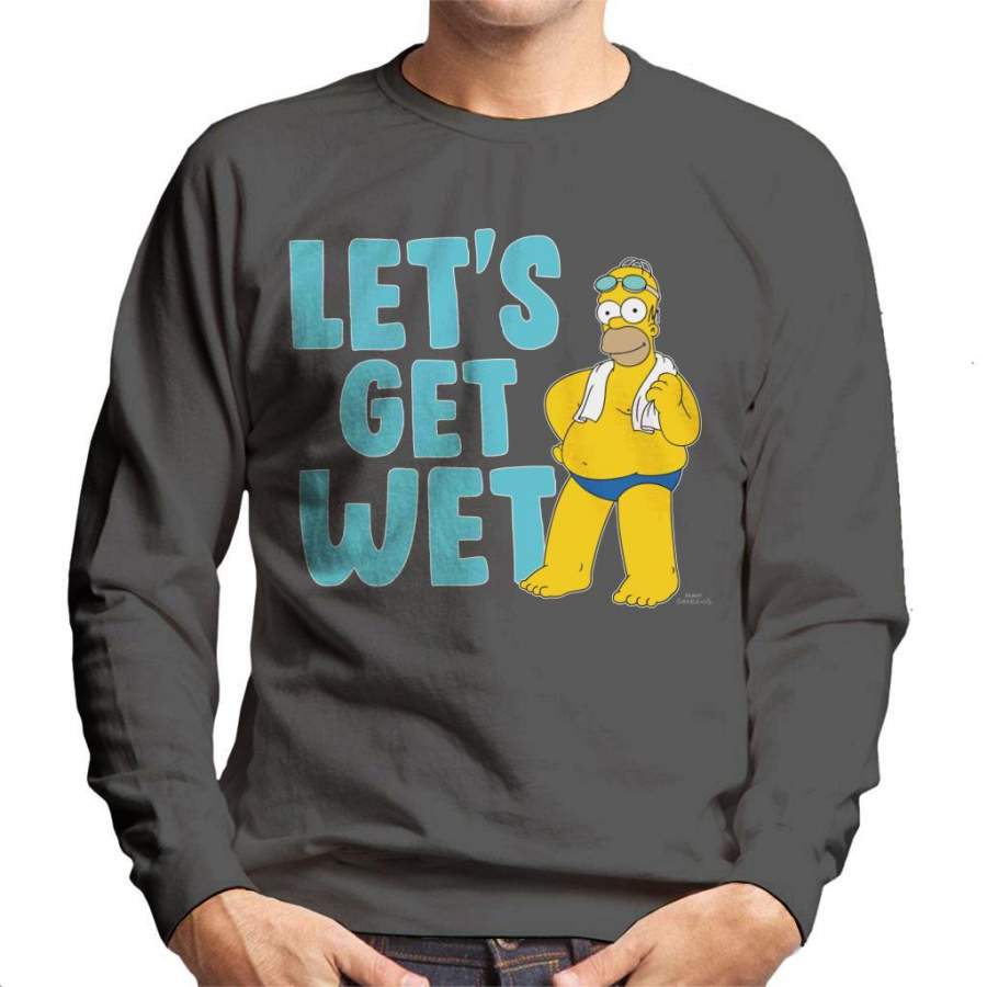The Simpsons Lets Get Wet Men’s Sweatshirt