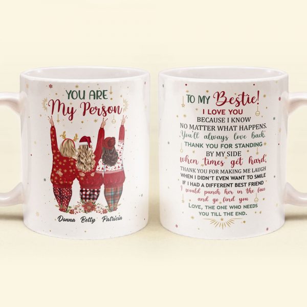 You Are My Person You Are Irreplaceable – Personalized Mug – Christmas Gift For Besties