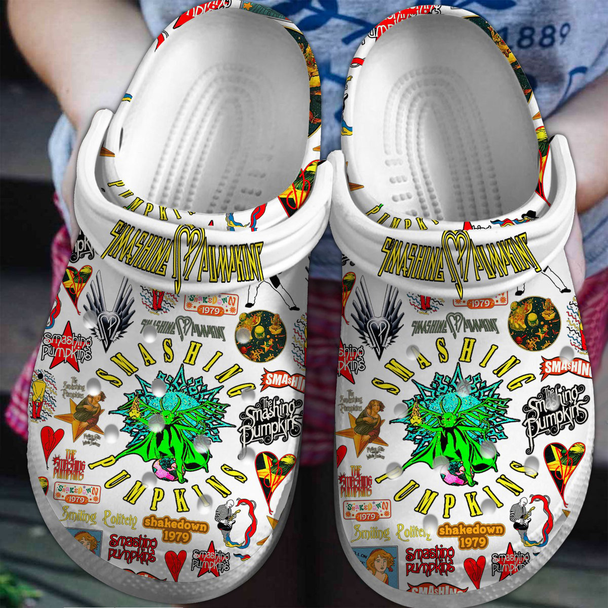 The Smashing Pumpkins Music Band Crocs Crocband Clogs Shoes For Men Women and Kids