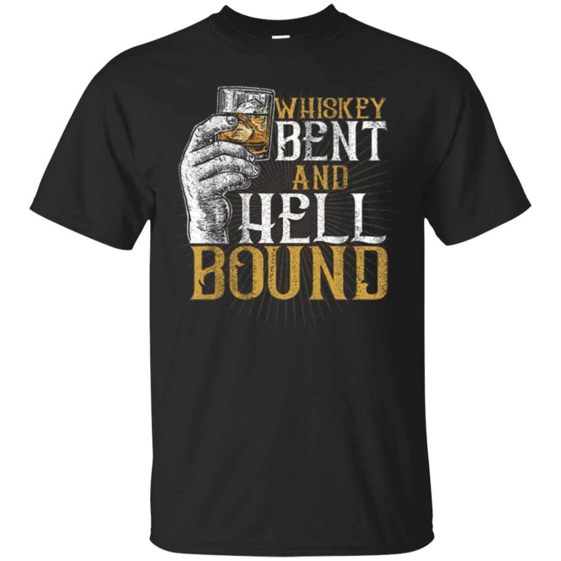 Whiskey Spirit Animal T-Shirt: Whiskey Bent And Hellbound