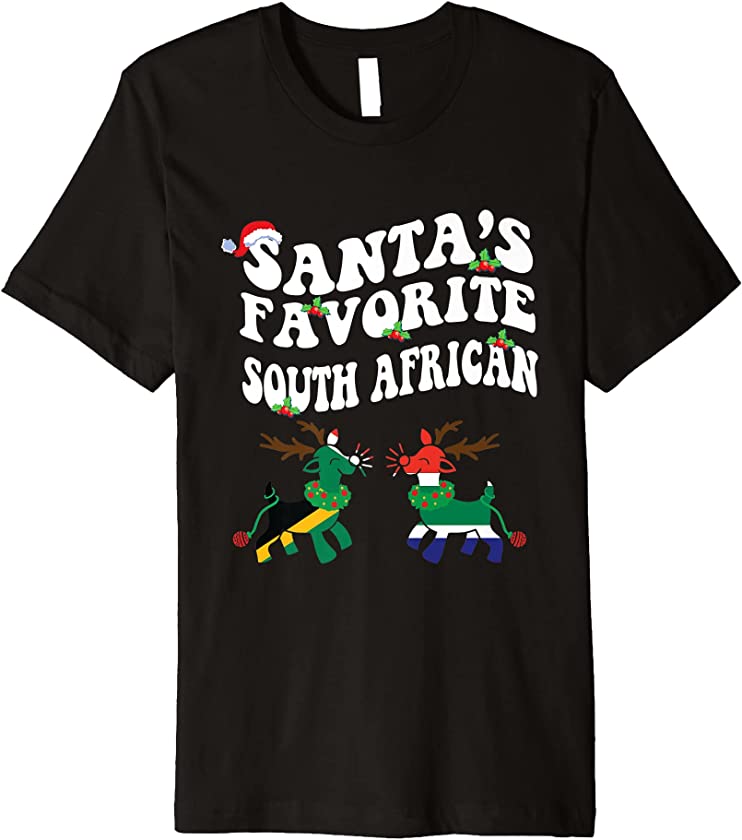 Santa’s Favorite South African X-mas Matching Family Group Premium T-Shirt