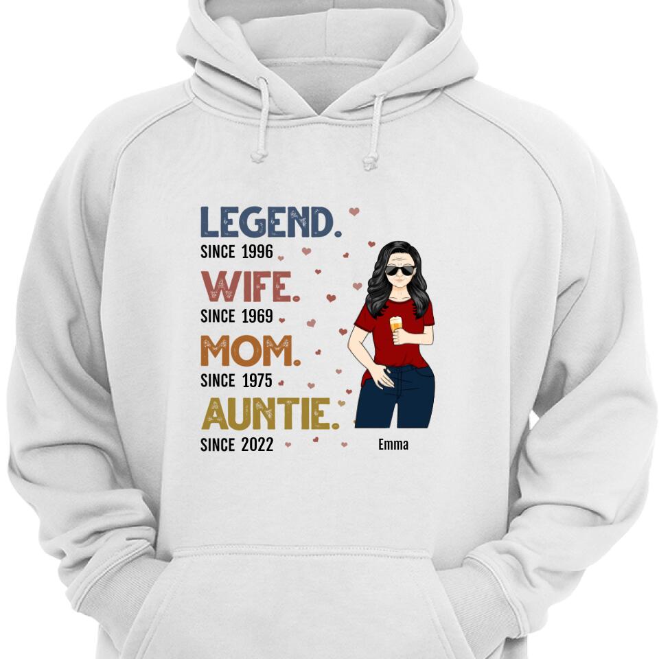 Customized Legend Wife Mom Grandma, Best Gift For Mom, Grandma Hoodie – Trending Personalized