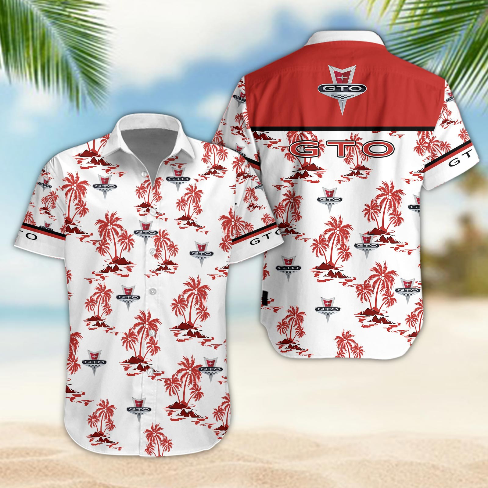 Pontiac Gto Hawaiian Shirt