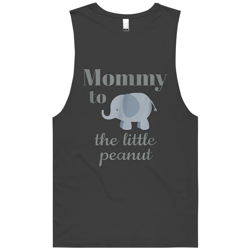 Matching Baby Shower Couples Shirt Elephant Mommy Peanut Tank Top