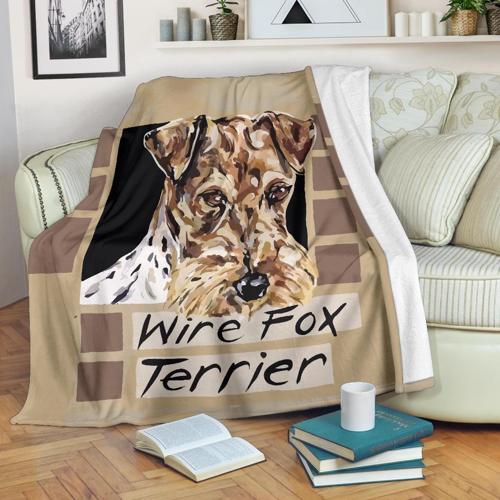 Wire Fox Terrier Premium Blanket K2