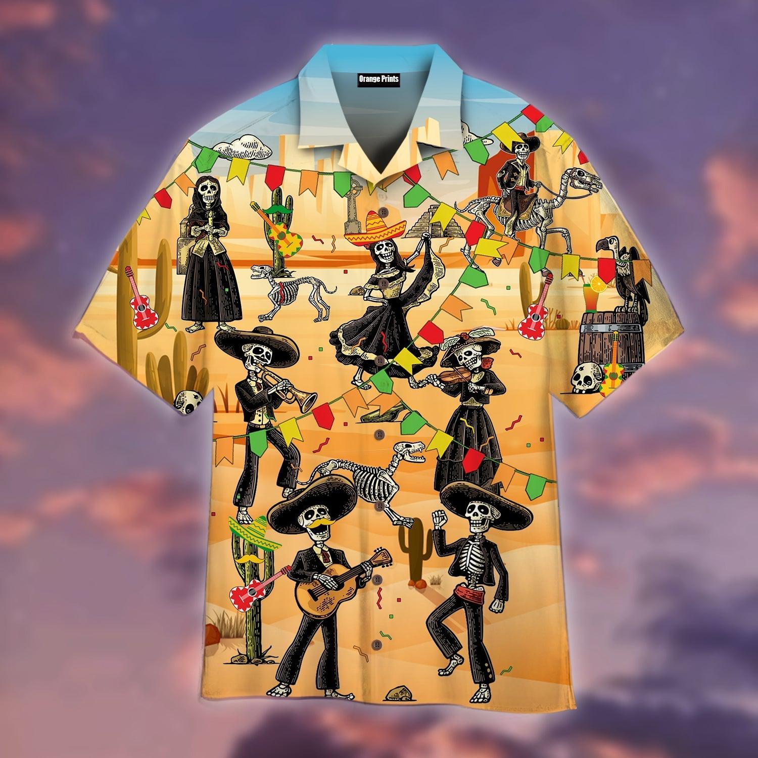 Skull Mexican Festival Hawaii Shirt For Men Women Ha28806