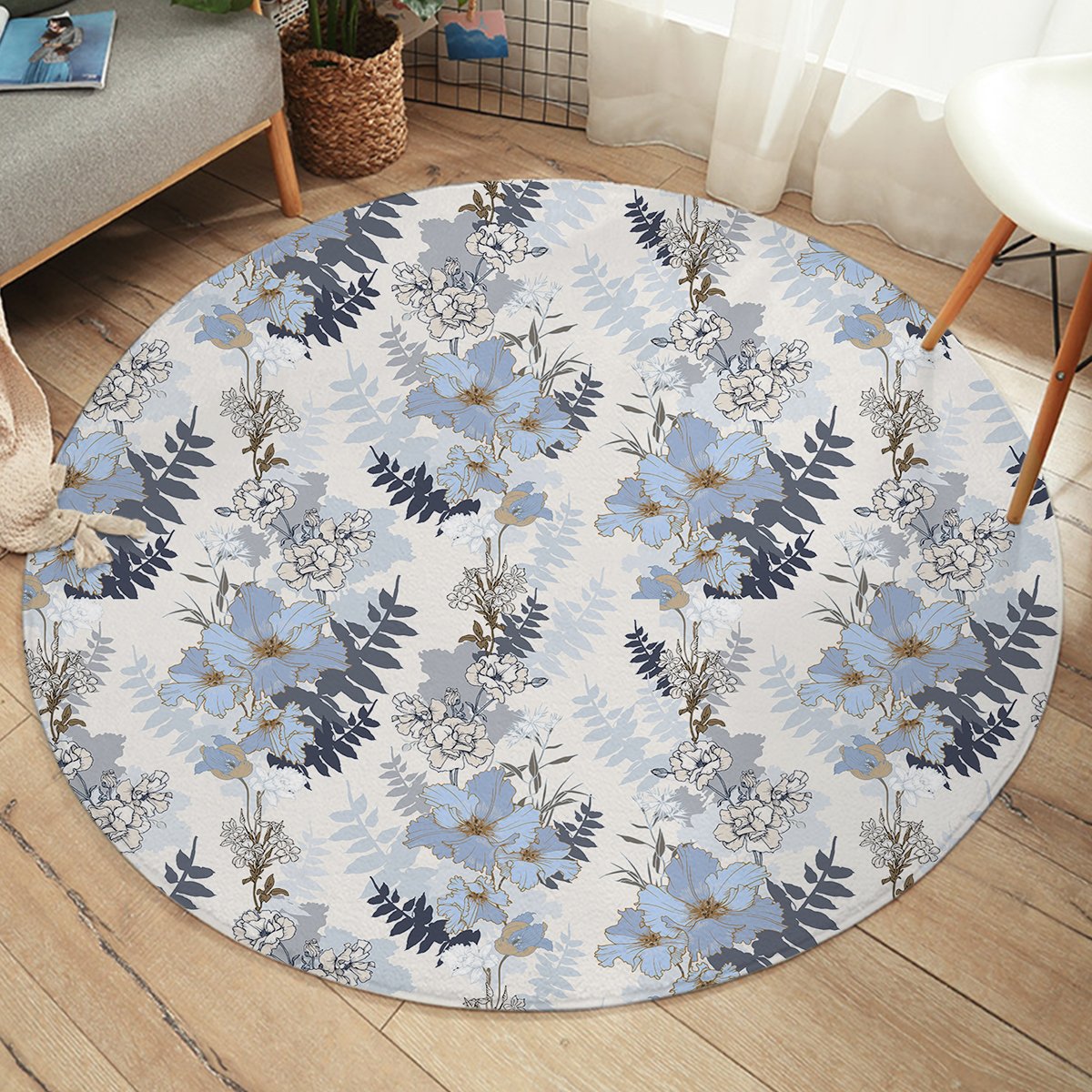 Cool Flowers SW2255 Round Rug
