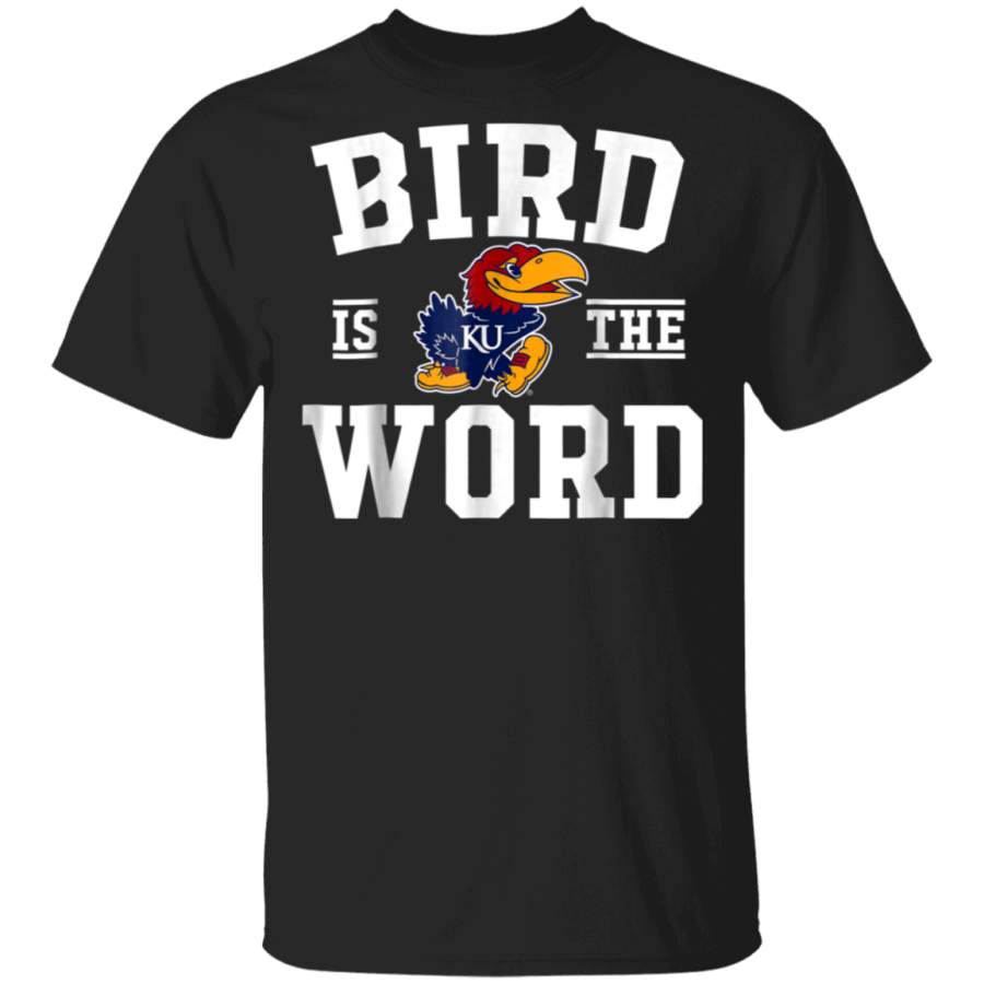 Kansas Jayhawks Bird is the Word TShirt  Apparel