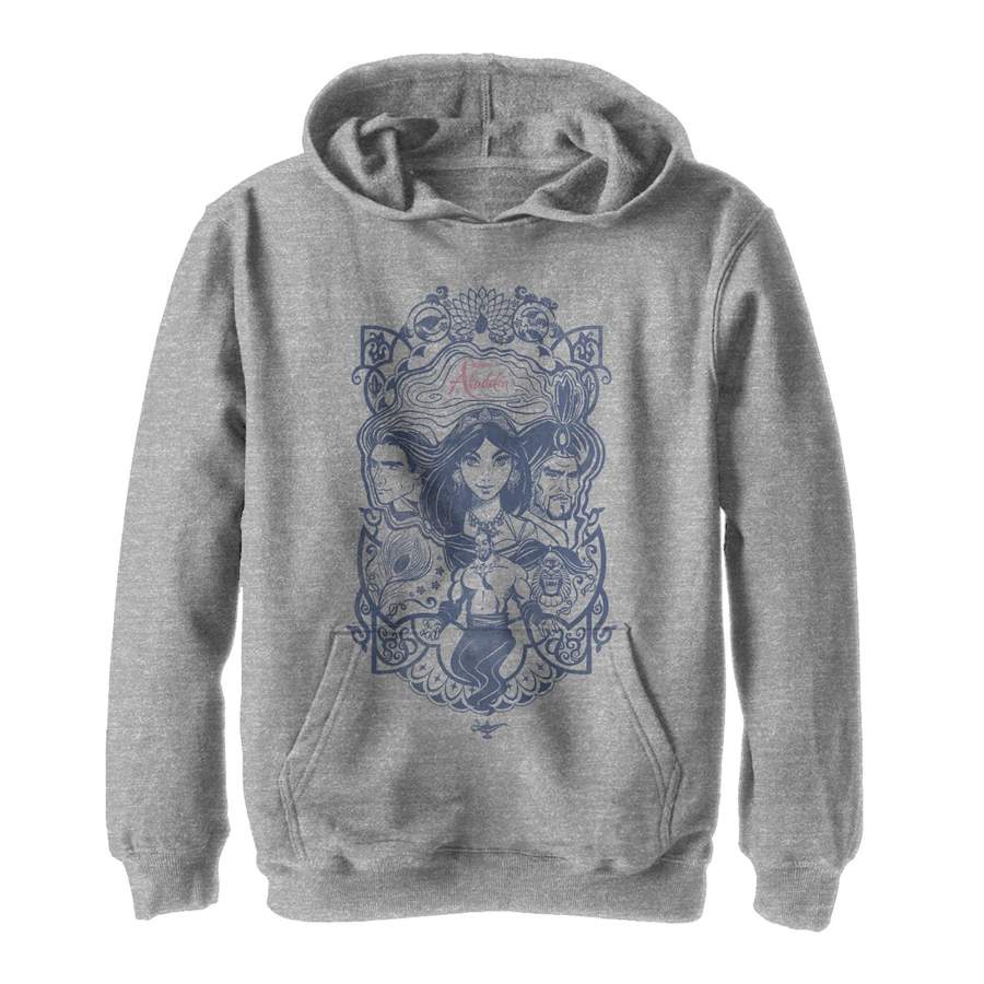 Aladdin Boy’s Vintage Character Frame  Lightweight Hoodie