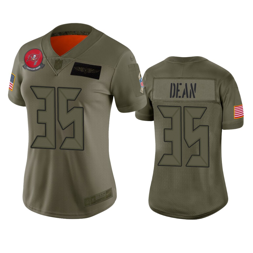 Womens Tampa Bay Buccaneers Jamel Dean Camo 2019 Salute To Service Limited Jersey