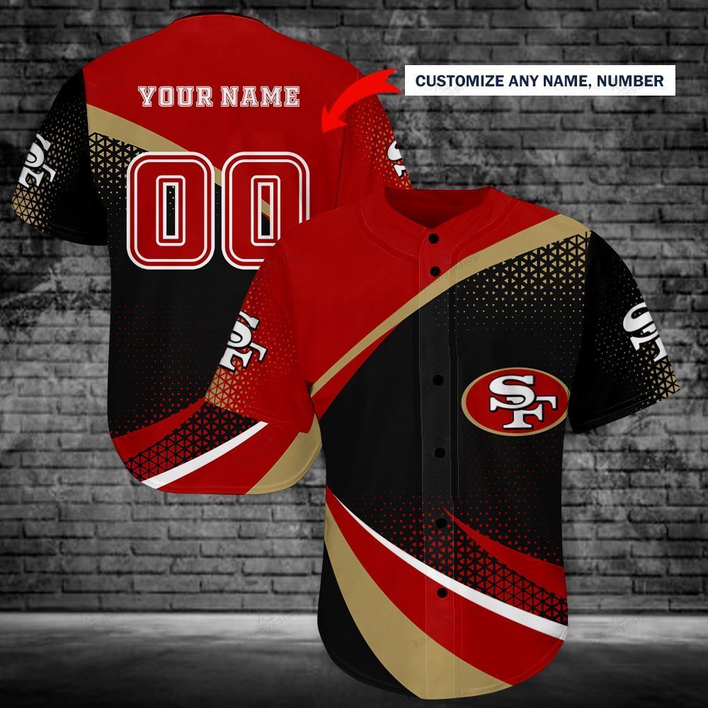 San Francisco 49Ers Personalized Baseball Jersey 188 T-Shirt