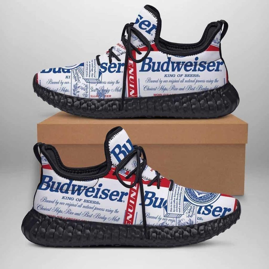 Budweiser Yeezy Sneakers Boost 350 V2 Top Trending Custom Shoes Gift