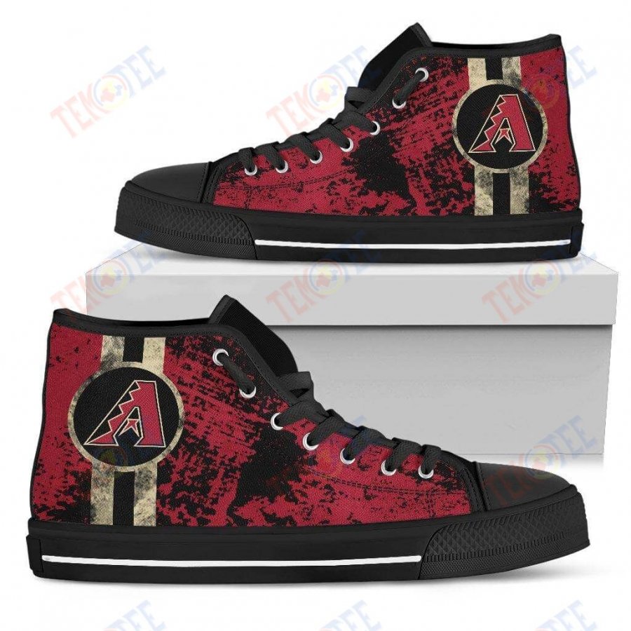 Mens Womens Arizona Diamondbacks High Top Shoes Triple Stripe Bar Dynamic Shoes For Men Custom Shoes TMT935