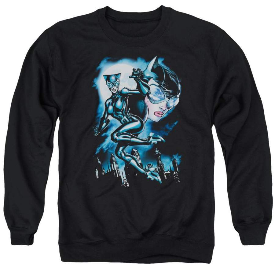 Batman – Moonlight Cat Adult Crewneck Sweatshirt