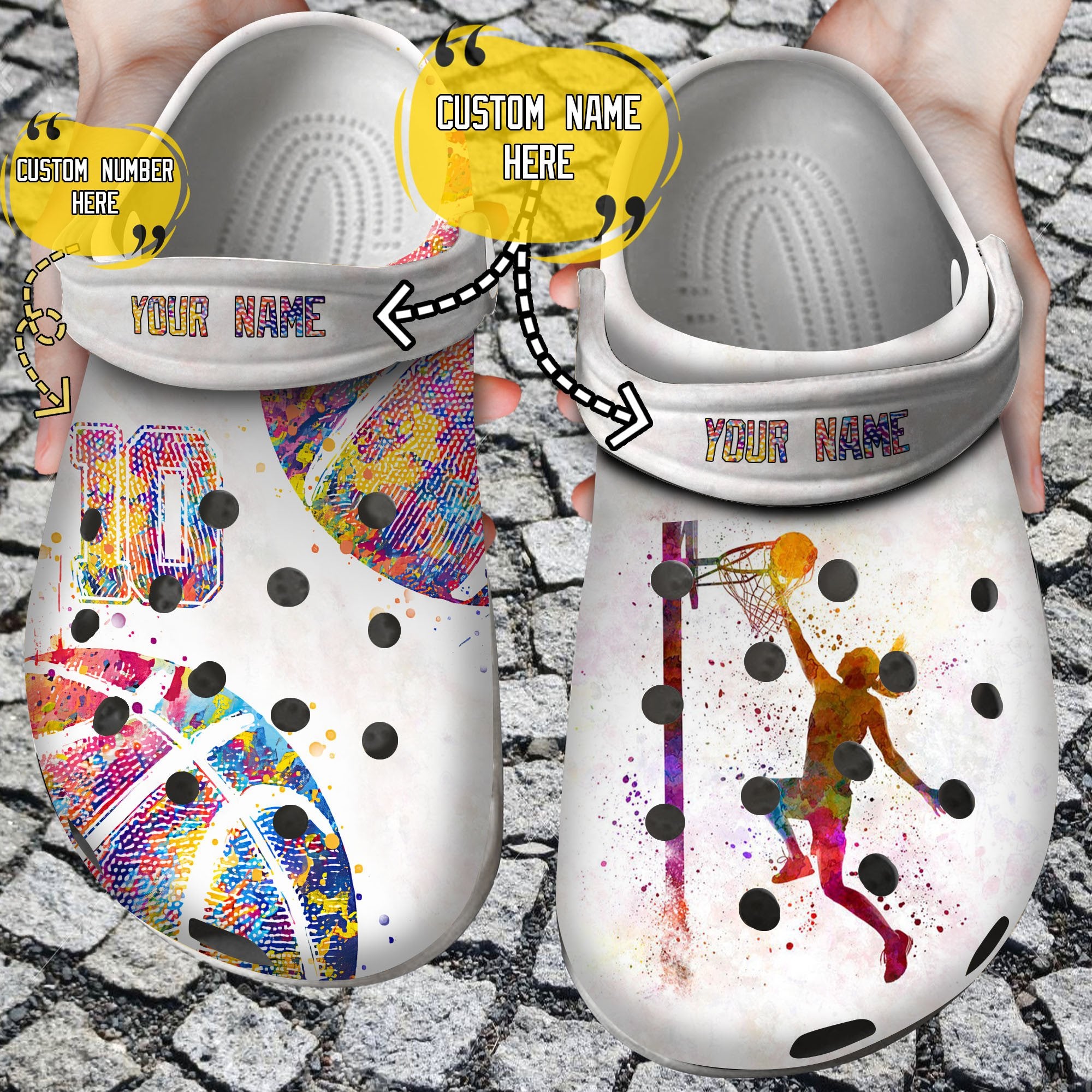 Basketball Crocss – Basketball Personalized Player Clog Shoes