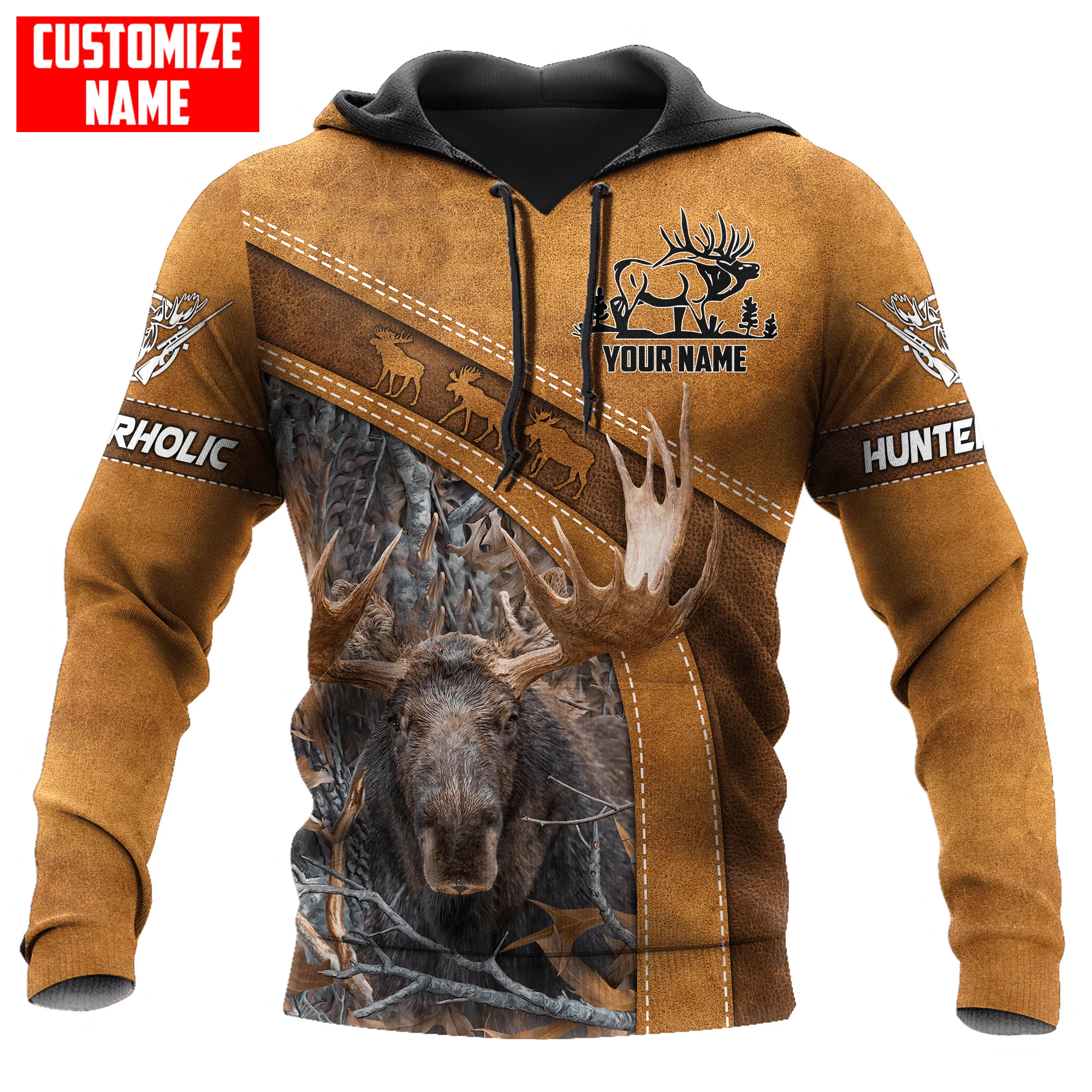 Moose Hunting Custom Hoodie, 3D All Over Printed Moose Hunting Hoodie, Hunter Hoodie Winnter