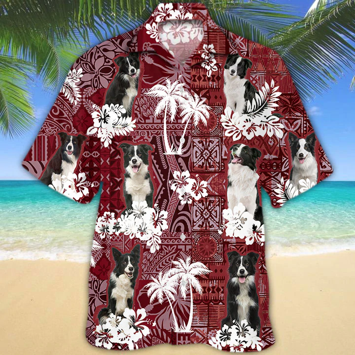 Border Collie Hawaii Gift For Dog Lover Animal Summer Hawaii Shirt Men Ha83009