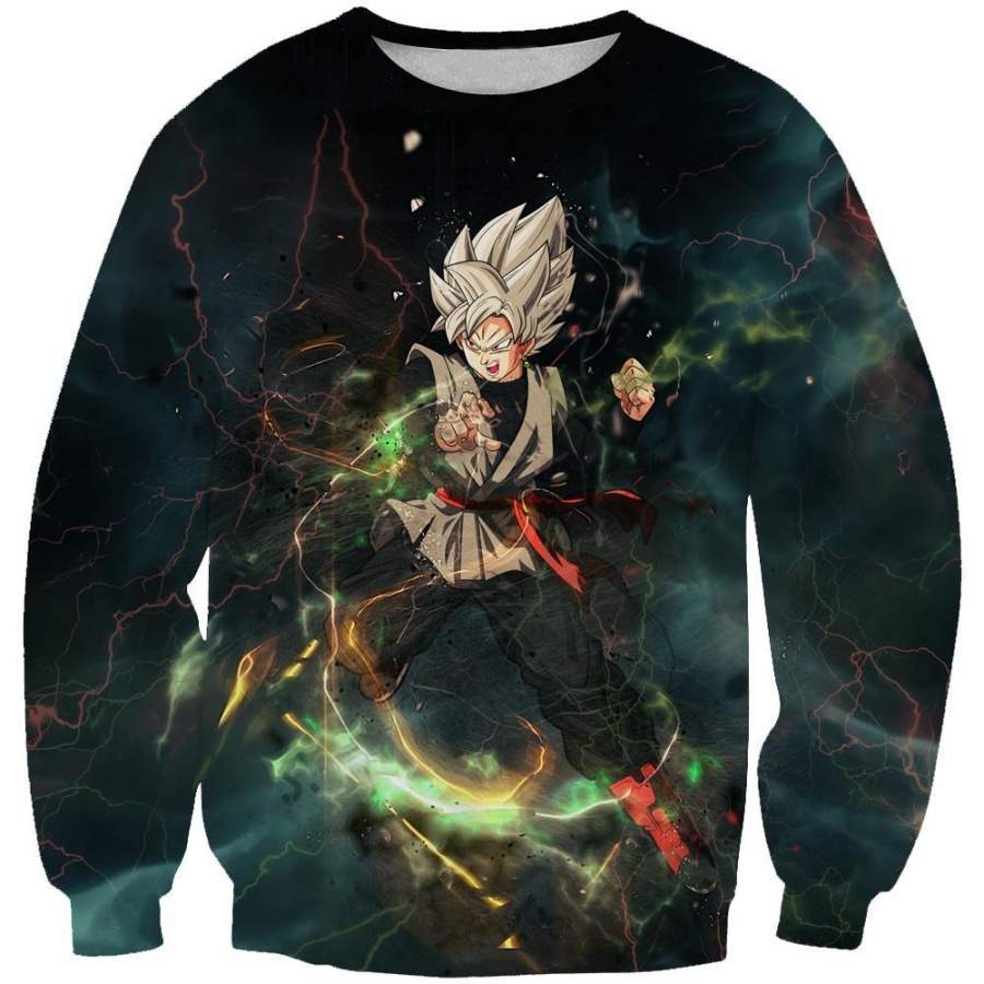 Ultra Instinct Goku Black Sweatshirt – Dragon Ball Super Clothes