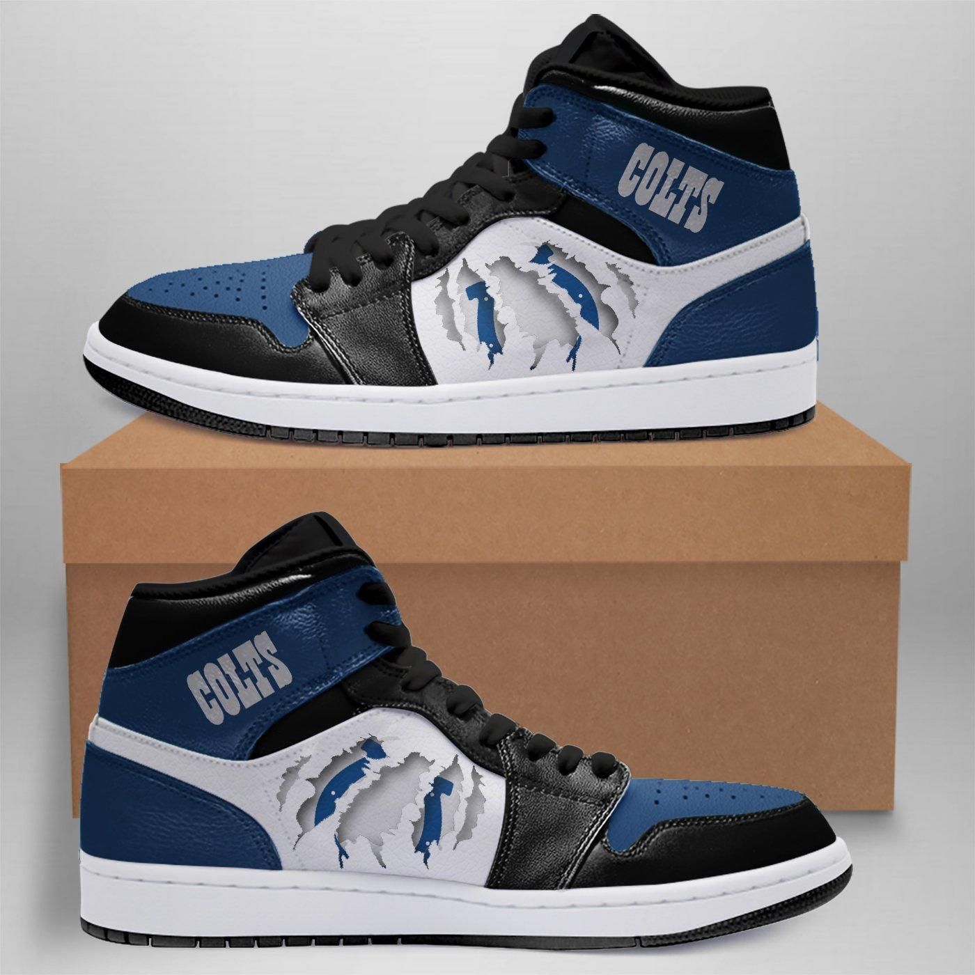 Indianapolis Colts Jordan Shoes Sport 2020 Air Jordan High Sneakers Sport Sneakers