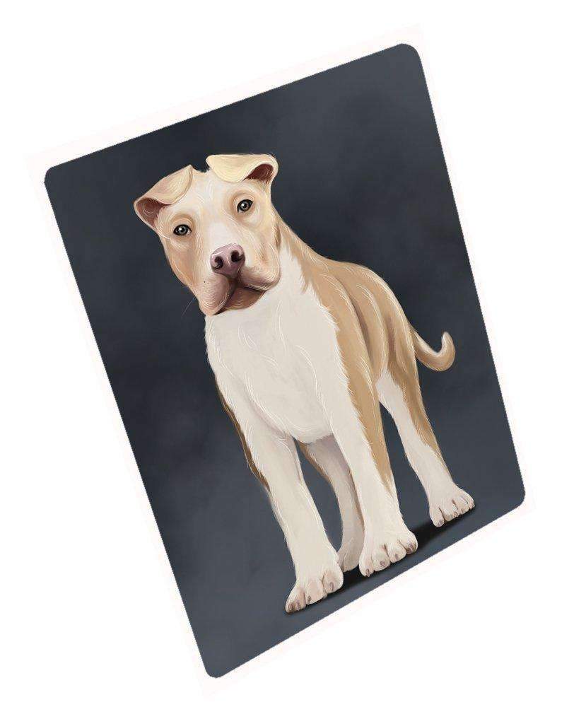 American Staffordshire Terrier Dog Art Portrait Print Woven Throw Sherpa Plush Fleece Blanket