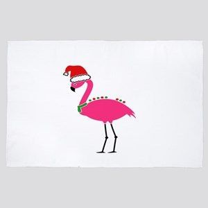 Fa La La Mingo Flamingo Christmas Rug TTVNUWM DNNTVN