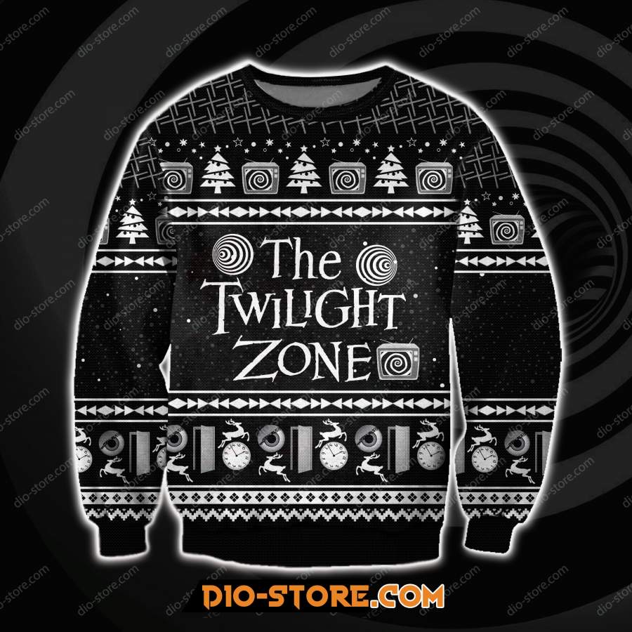 THE TWILIGHT ZONE 3D PRINT UGLY CHRISTMAS SWEATSHIRT