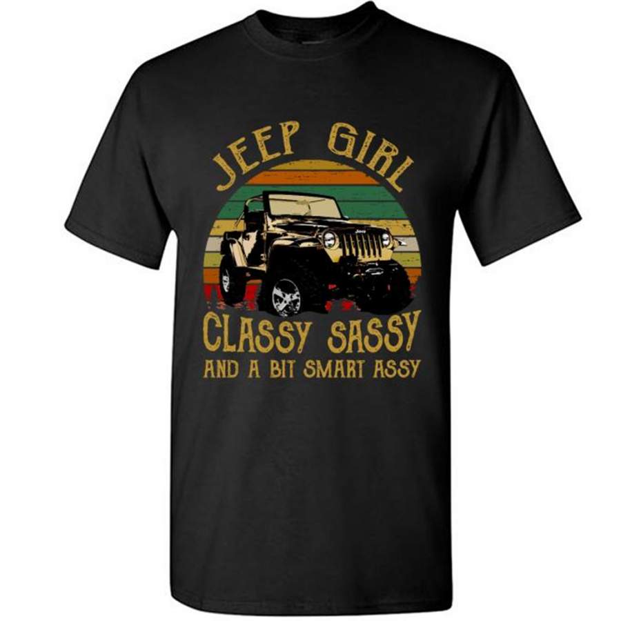 Jeep Girl Classy Sassy And A Bit Smart Assy Classic Vintage Retro Design – Gildan Short Sleeve Shirt