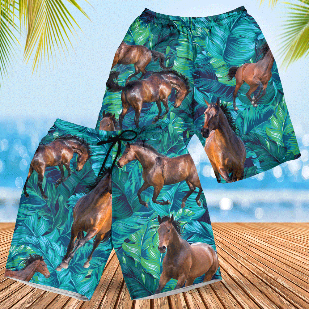 Horse Lovers Gift Hawaii Shorts Ha69043