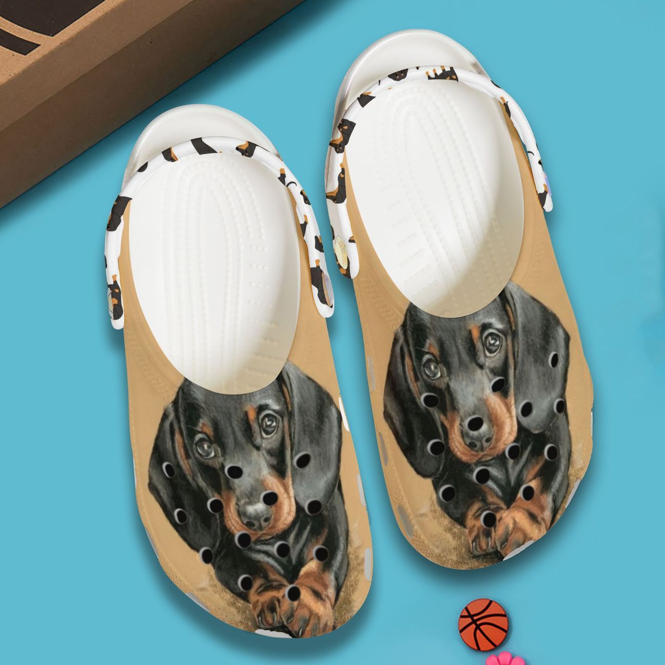 Dachshund Personalized Clog, Custom Name, Text, Color, Number Fashion Style For Women, Men, Kid, Print 3D Baby Dachshund