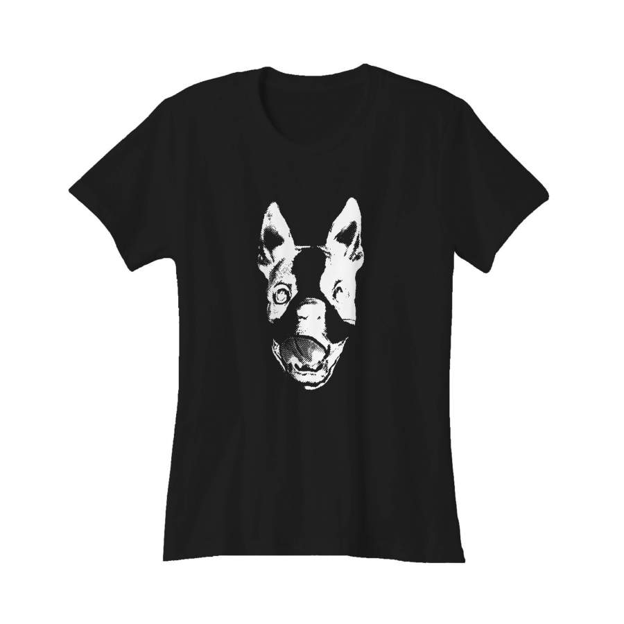 Boston Terrier Puppy Graphic Dog Clevotine Women’s T-Shirt