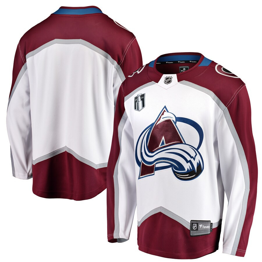 Colorado Avalanche Away 2022 Stanley Cup Final Breakaway Jersey – White