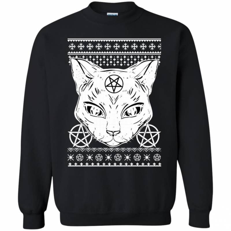 Cat Satan Christmas Ugly Sweater