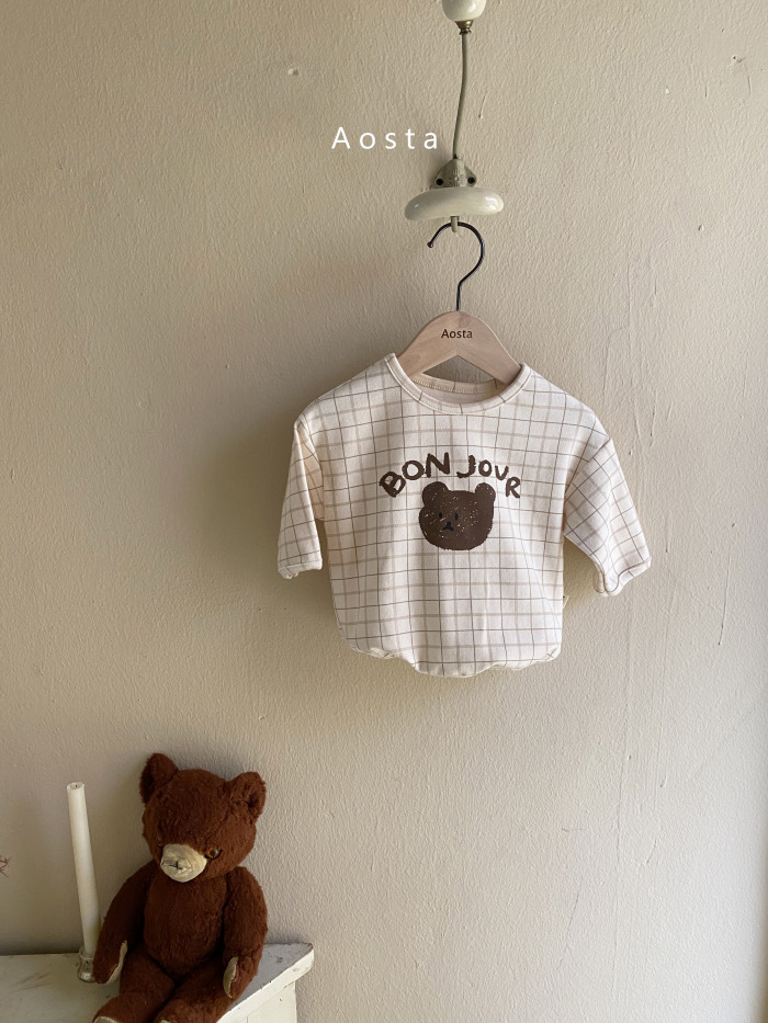 Cartoon Pullover Shirt Toddler O-neck T-shirt New Born Baby Clothes Casual Loose Thin Hoodies Boys Girls Cute Bear Printed Tees alx