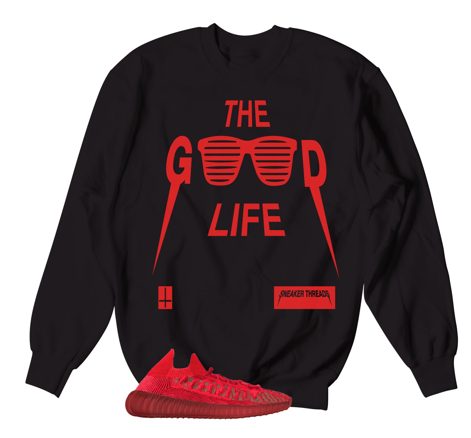 Yeezy 350 Slate Red Good Life Sweater