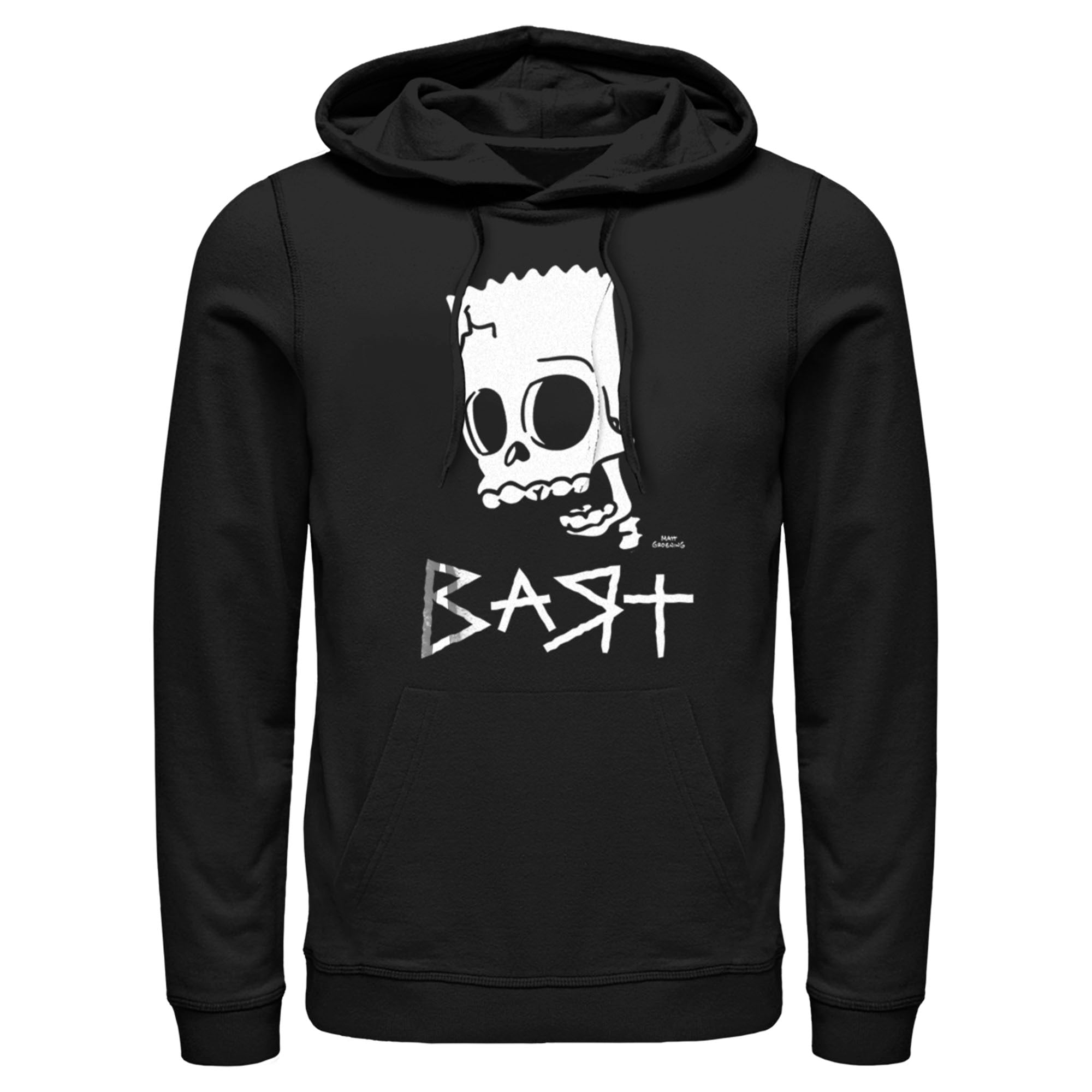 Men’S The Simpsons Skeleton Bart Pull Over Hoodie