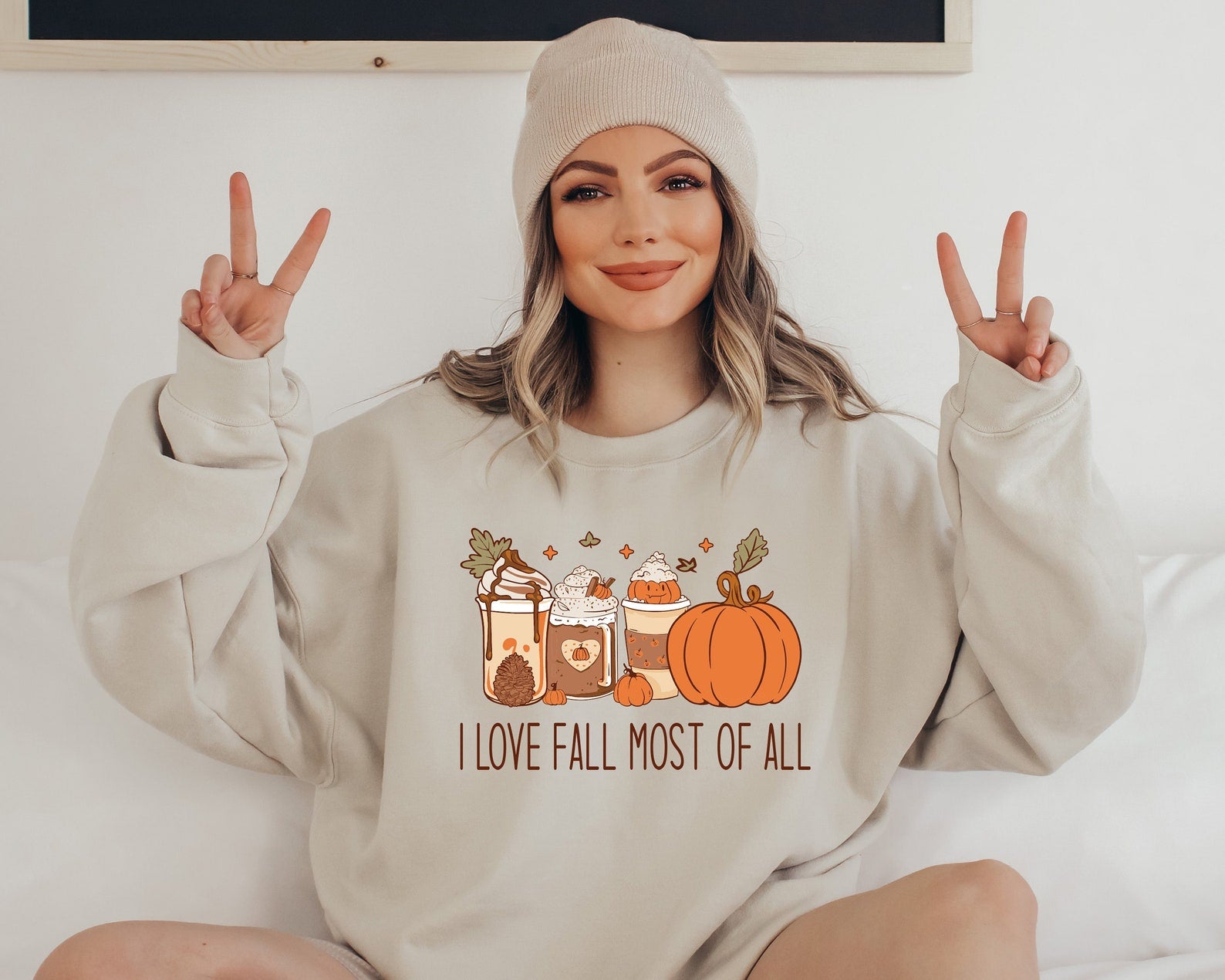 I Love Fall Most Of All Sweatshirt Halloween 2D Crewneck Sweatshirt All Over Print Sweatshirt For Women Sweatshirt For Men Sws3596