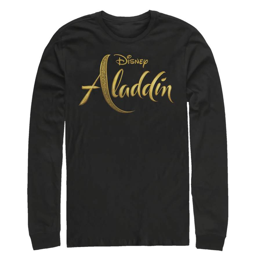 Aladdin Men’s Script Logo Long Sleeve Shirt