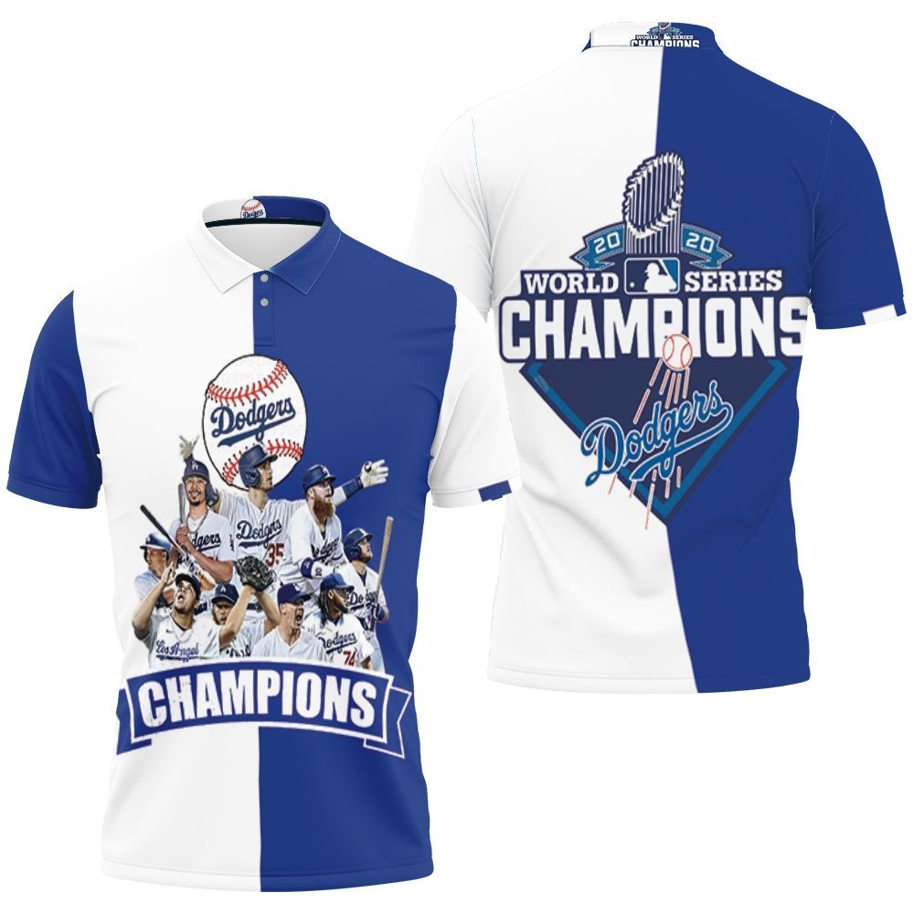 2020 World Series Champions Los Angeles Dodgers Polo Shirt Hoodie 3D Sweater