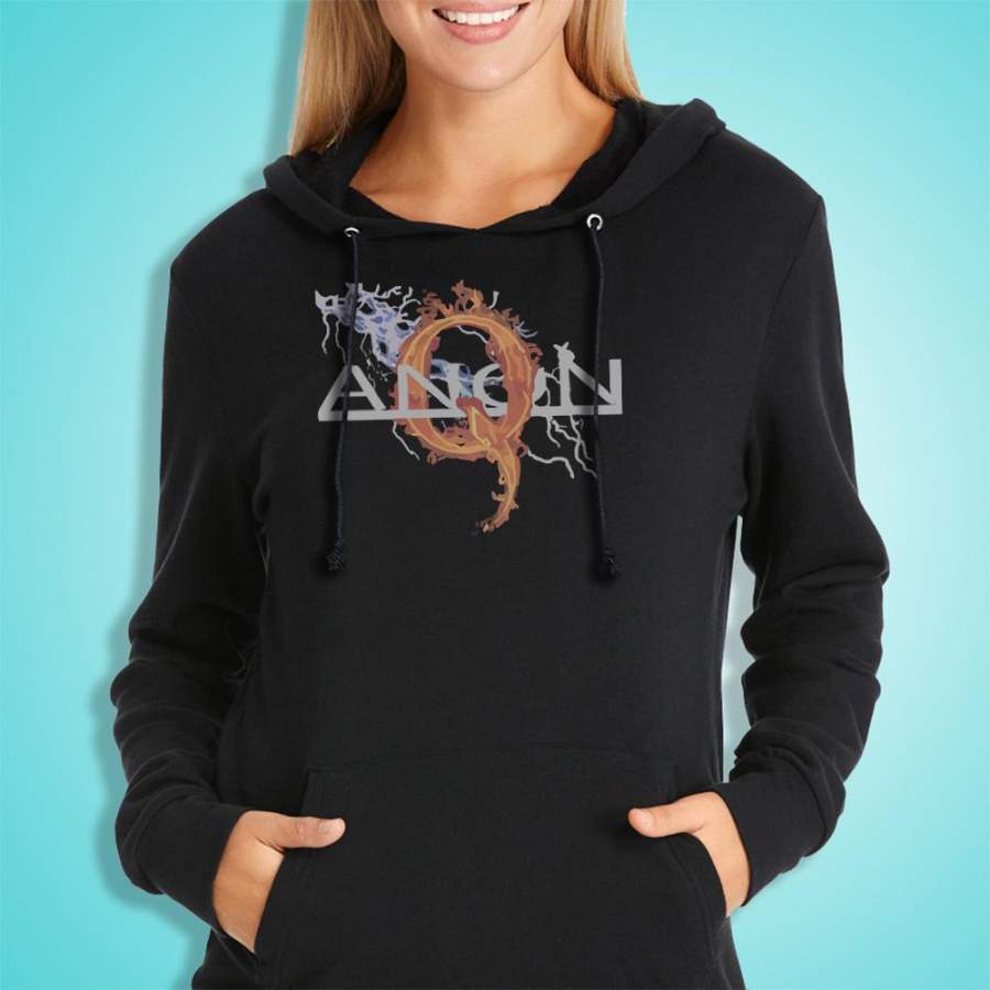 Qanon Rabbit Storm Fire Logo Women’S Hoodie