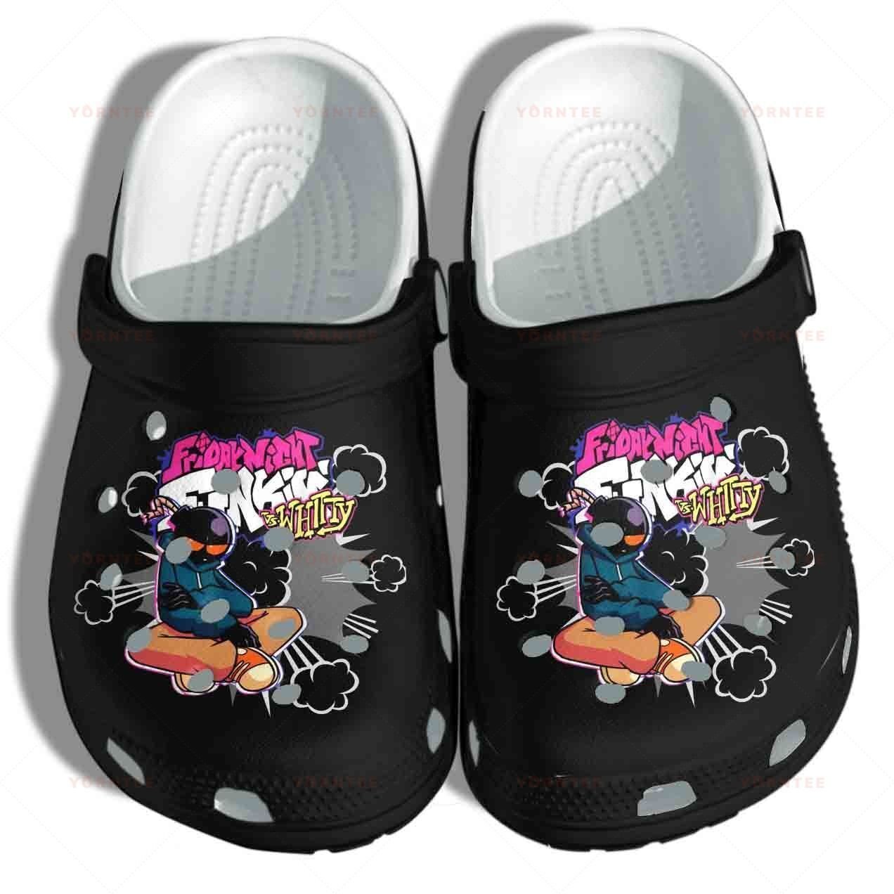 Friday Night Funkin Crocs Shoes - Game Battle Whitty Clog Birthday Gift ...